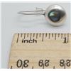 Image 2 : ESTATE STAMPED 925 ABALONE 6.2MM DROP EARRINGS