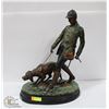 Image 1 : ENGLISH HUNTER BRONZE STATUE 22"