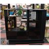 Image 1 : BLACK TV ENTERTAINMENT STAND 56" X 18" X 49"