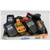 FLAT OF 9 POWER TOOL BATTERIES 2 WITH CHARGER