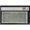 Image 2 : 1864 $5 T-69 Confederate PCGS 58