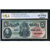 Image 1 : 1869 $5 Rainbow Legal Tender Note PCGS 65PPQ