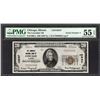Image 1 : 1929 $20 Serial 4 Chicago IL National PMG 55EPQ