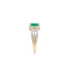 Image 4 : 14KT Yellow Gold 1.10ct Emerald and Diamond Ring