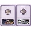 Image 2 : Lot of 1945-D & 1946-D Mercury Dime Coins NGC MS66