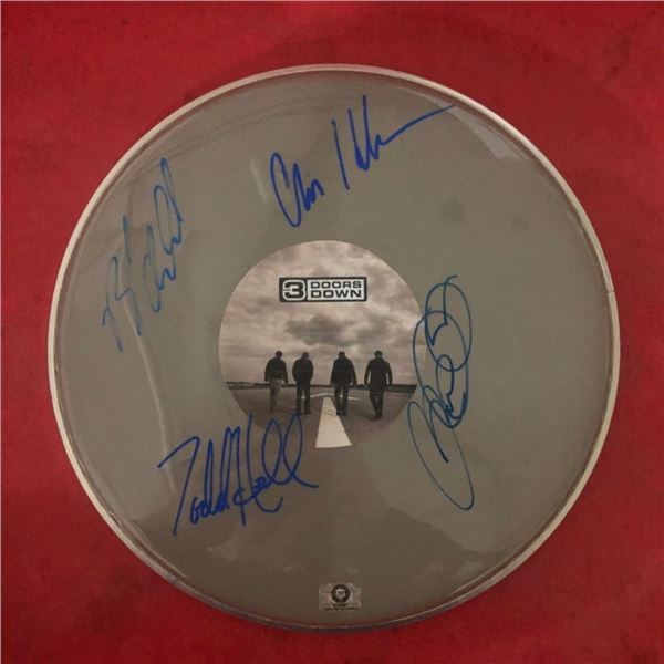 Signed 3 Doors Down Drumhead