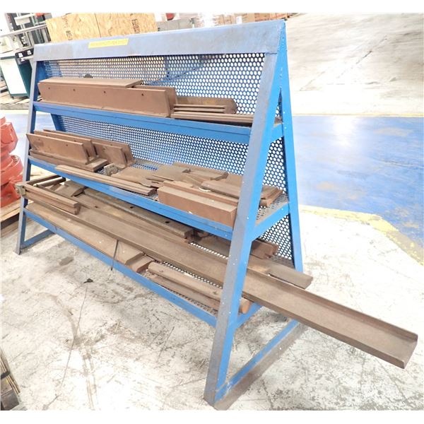 Press Brake Dies & Misc Steel w/ Stand