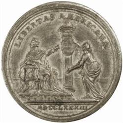 1783 Peace of Versailles Betts-608 White Metal