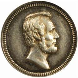 Wash/Lincoln Medal.Silver AHT Lincoln Bust AU55