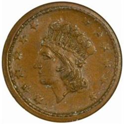 1864 Union For Ever.Struck Multi Times-MS62BN NGC