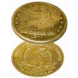 Box Dollar made from 1877 T$1 Obv & T$1 Rev EF/VF