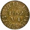 Image 2 : 1652 Massachusetts Bay Colony Pine Tree Sixpence