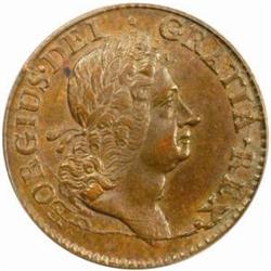 1723 Wood's Hibernia Halfpenny. AU-55 (PCGS)