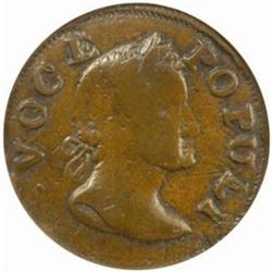 1760/00 Hibernia-Voce Populi Halfpenny VF25BN NGC