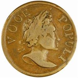 1760 Hibernia-Voce Populi Halfpenny. F12
