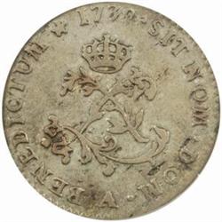 1739/8-A French Colonies Sou Marqu.Mint VF25 PCGS