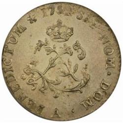 1752-A French Colonies Sou Marque. AU55 (PCGS)