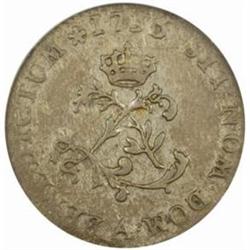 1756/5-A French Colonies Sou Marque. EF40 PCGS