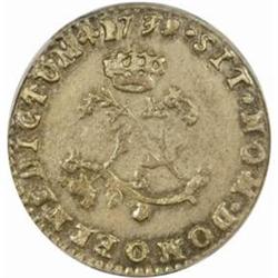 1739-O French Colonies Sou Marque. AU50 (PCGS)