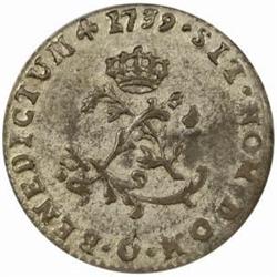 1739-O French Colonies Sou Marque. AU-50 (PCGS)