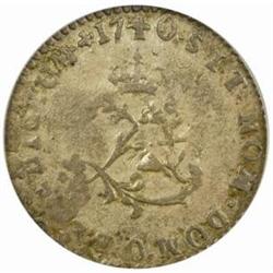 1740-O French Colonies Sou Marque. VF-30 (PCGS)