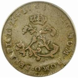 1741-O French Colonies Sou Marque VF20 Details