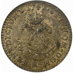 1741/39-R French Colonies Sou Marque.EF45 PCGS