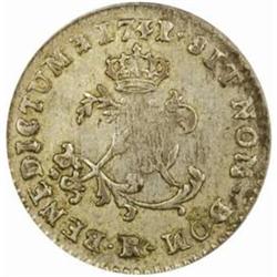 1741/0/39-R French Colonies Sou Marque.EF45 PCGS