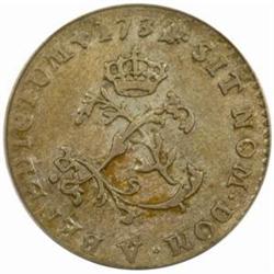 1739-V French Colonies Sou Marque. VF30 PCGS