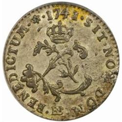1741/38-BB French Colonies Sou Marque.AU55 PCGS