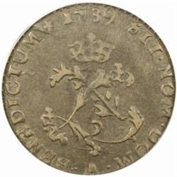 1739-"A" French Colonies Contem. Counterfeit EF40