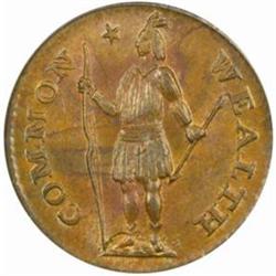1787 Massachusetts 1/2C. MS64BN (PCGS) CAC
