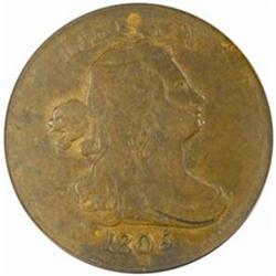 1805 H1C.Med 5, No Stems VF-20 (PCGS)