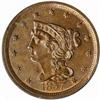 Image 1 : 1857 Braided Hair H1C. C-1, B-1 R-2 MS63BN PCGS