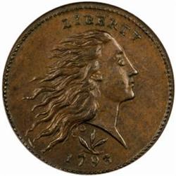 1793 Wreath Cent Vine & Bars Edge MS63BN PCGS CAC