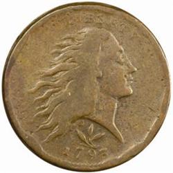 1793 Wreath Cent. Vine & Bars Edge F-12 Porous