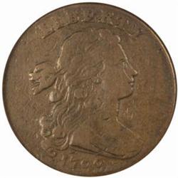 1799 Draped Bust Cent S-189 Rarity-3 VF20BN (NGC)