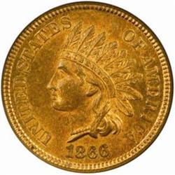 1866 Indian Cent MS-65 RB (NGC)