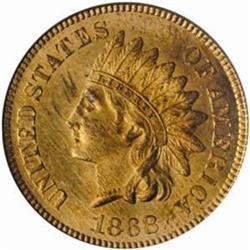 1868 Indian Cent MS-64 RD (PCGS)