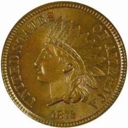 1872 Indian Cent Shallow N MS-66 BN (NGC)