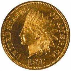 1875 Indian Cent PR65 RD (NGC)