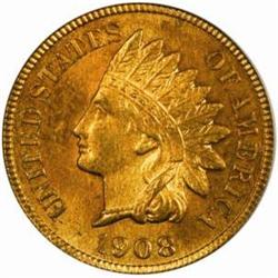 1908-S Indian Cent MS-64 RB (PCGS)