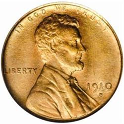 1910-S Lincoln Cent MS-66 RD (PCGS)