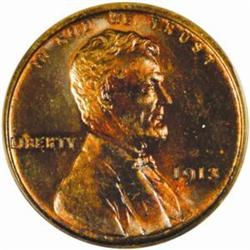 1913 Lincoln Cent PR63 RB (PCGS) OGH