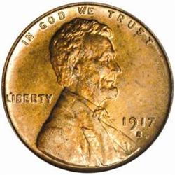 1917-S Lincoln Cent MS-64 RD (PCGS)