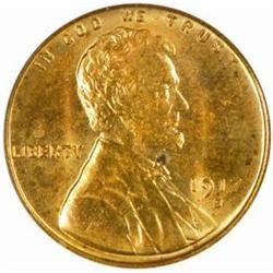 1917-S Lincoln Cent MS-64 RD (PCGS)