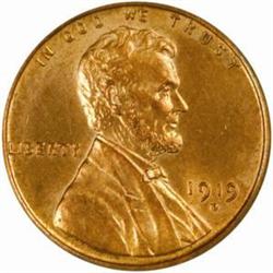 1919-D Lincoln Cent MS-63 RD (PCGS)