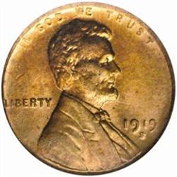 1919-S Lincoln Cent MS-64 RD (PCGS)
