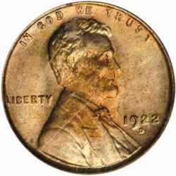 1922-D Lincoln Cent MS-65 RD (PCGS)