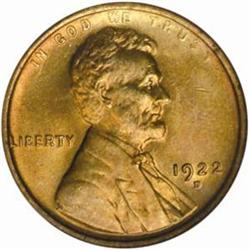 1922-D Lincoln Cent MS-65 RD (NGC) OH